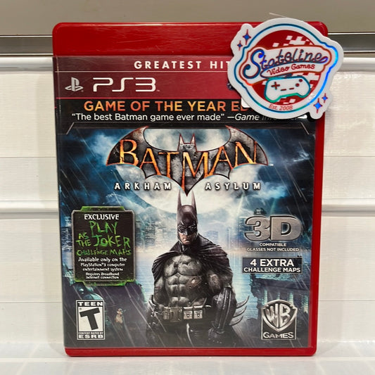 Batman: Arkham Asylum [Game of the Year] - Playstation 3