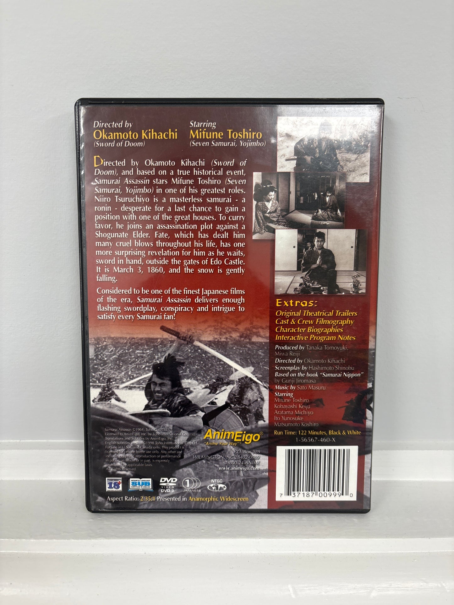 Samurai Assassin - DVD