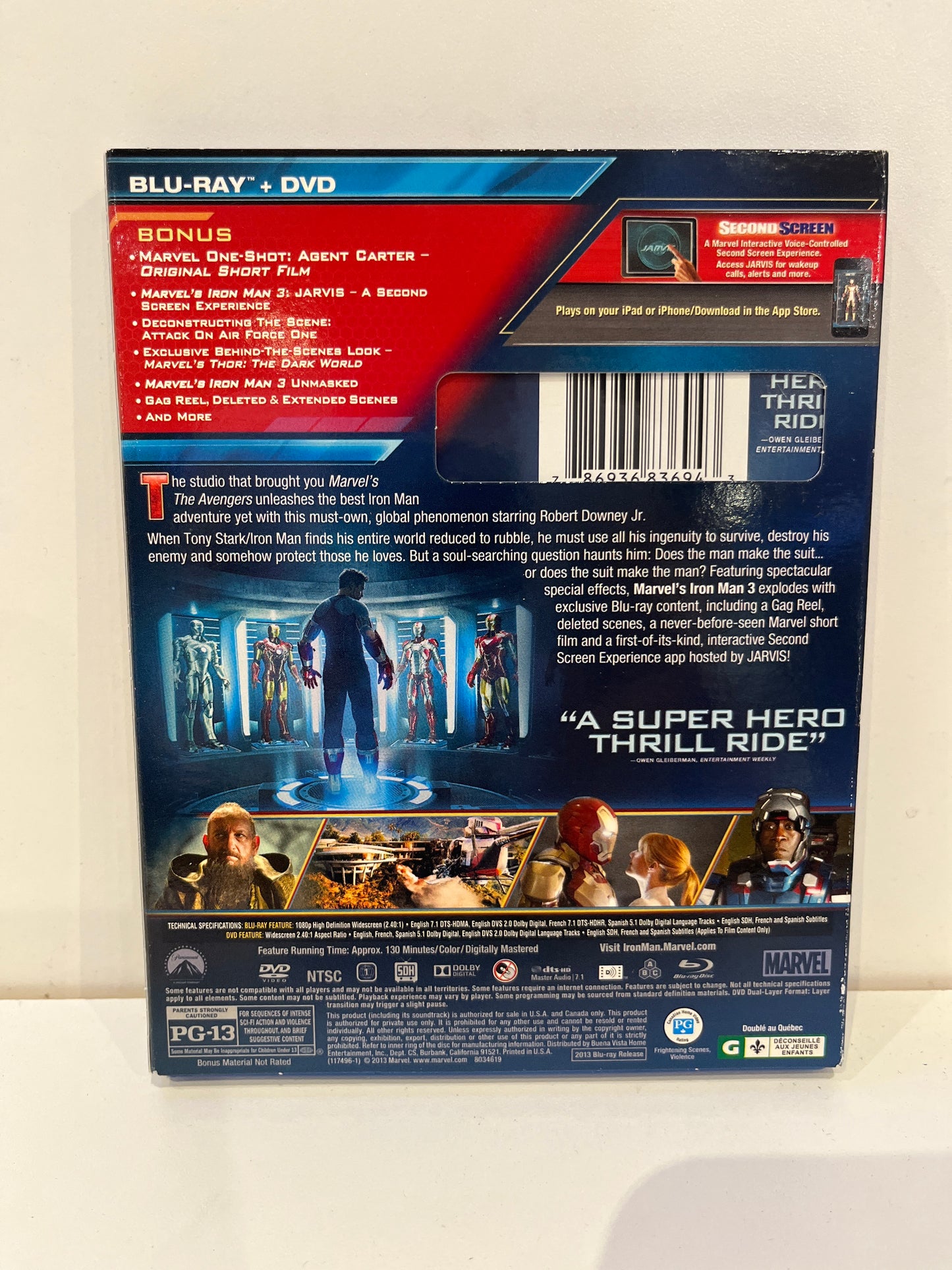 Iron Man 3 - Blu-Ray