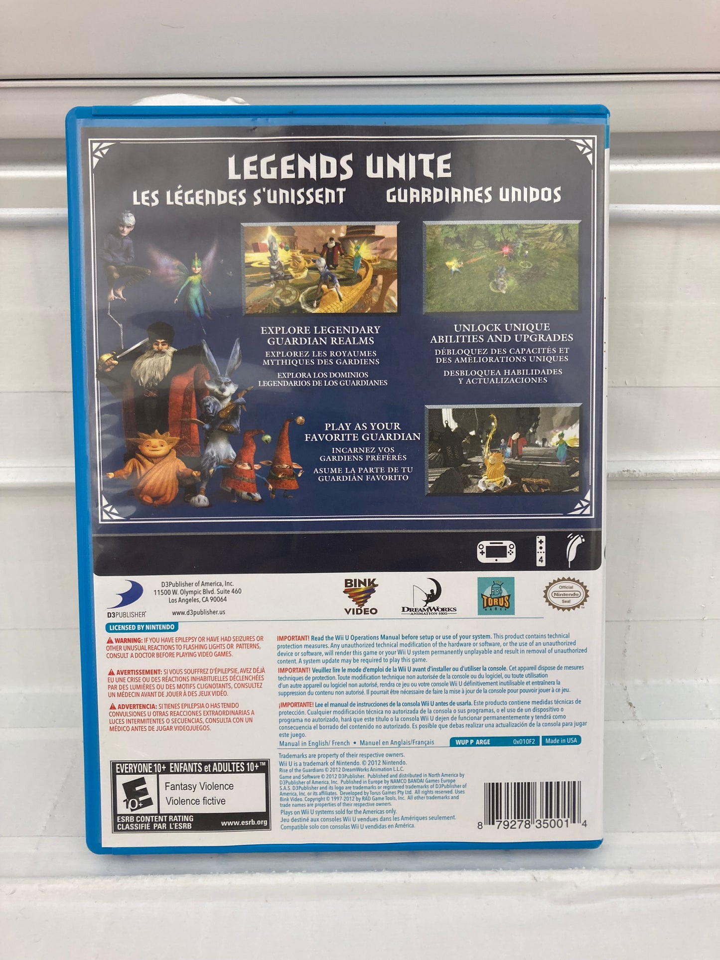 Rise Of The Guardians - Wii U