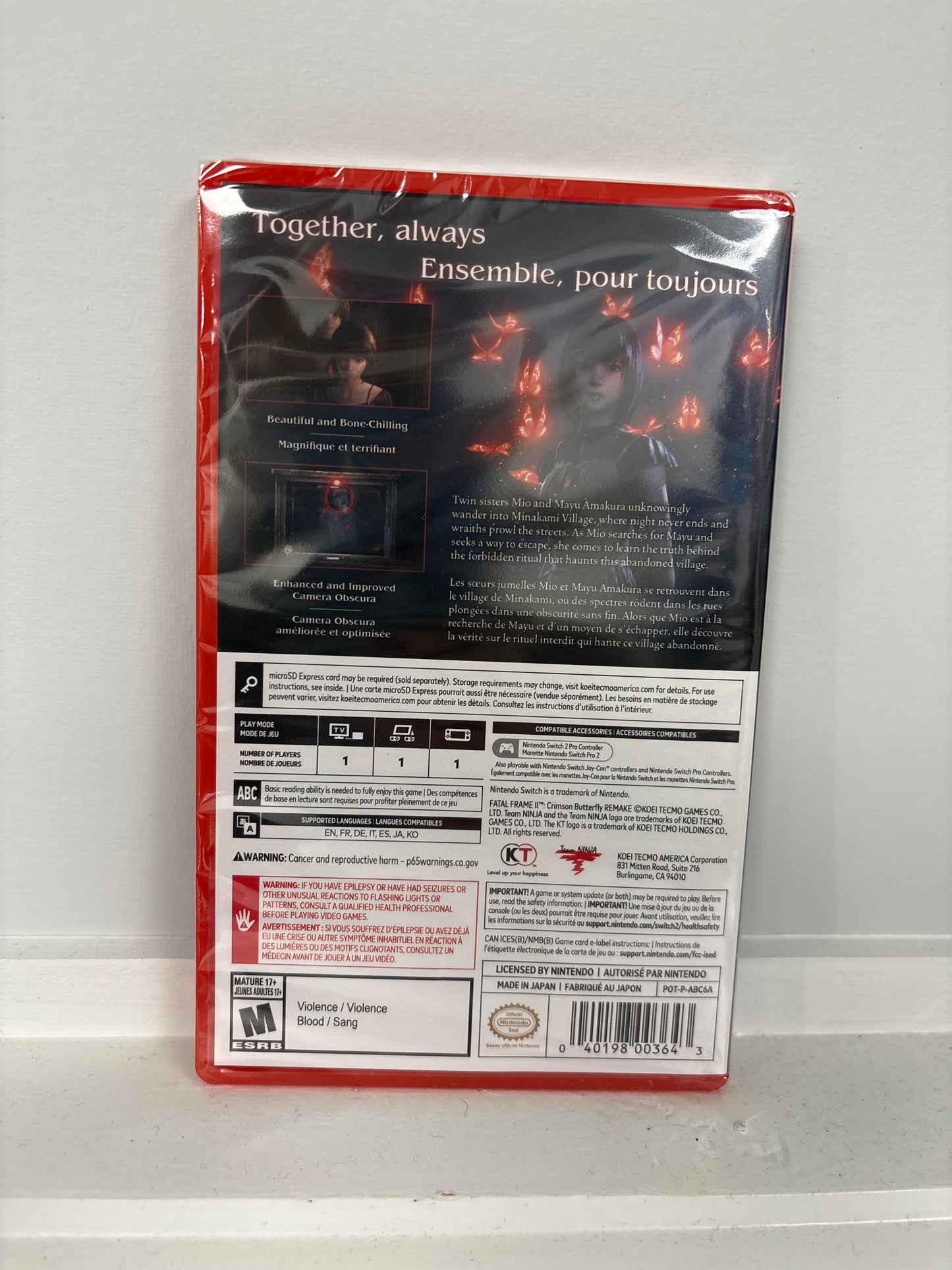 Fatal Frame II: Crimson Butterfly REMAKE - Nintendo Switch 2