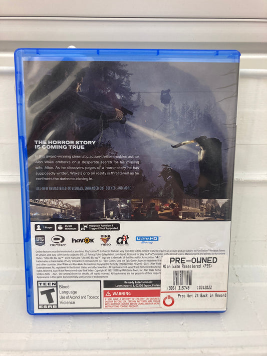 Alan Wake: Remastered - Playstation 5