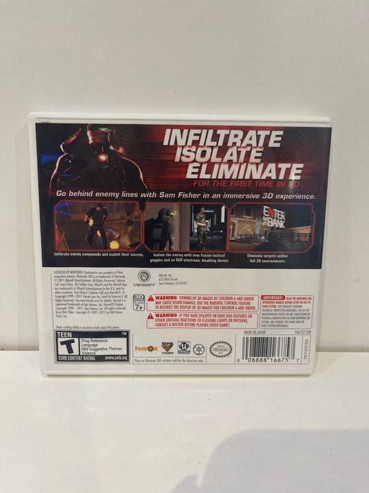 Splinter Cell 3D - Nintendo 3DS
