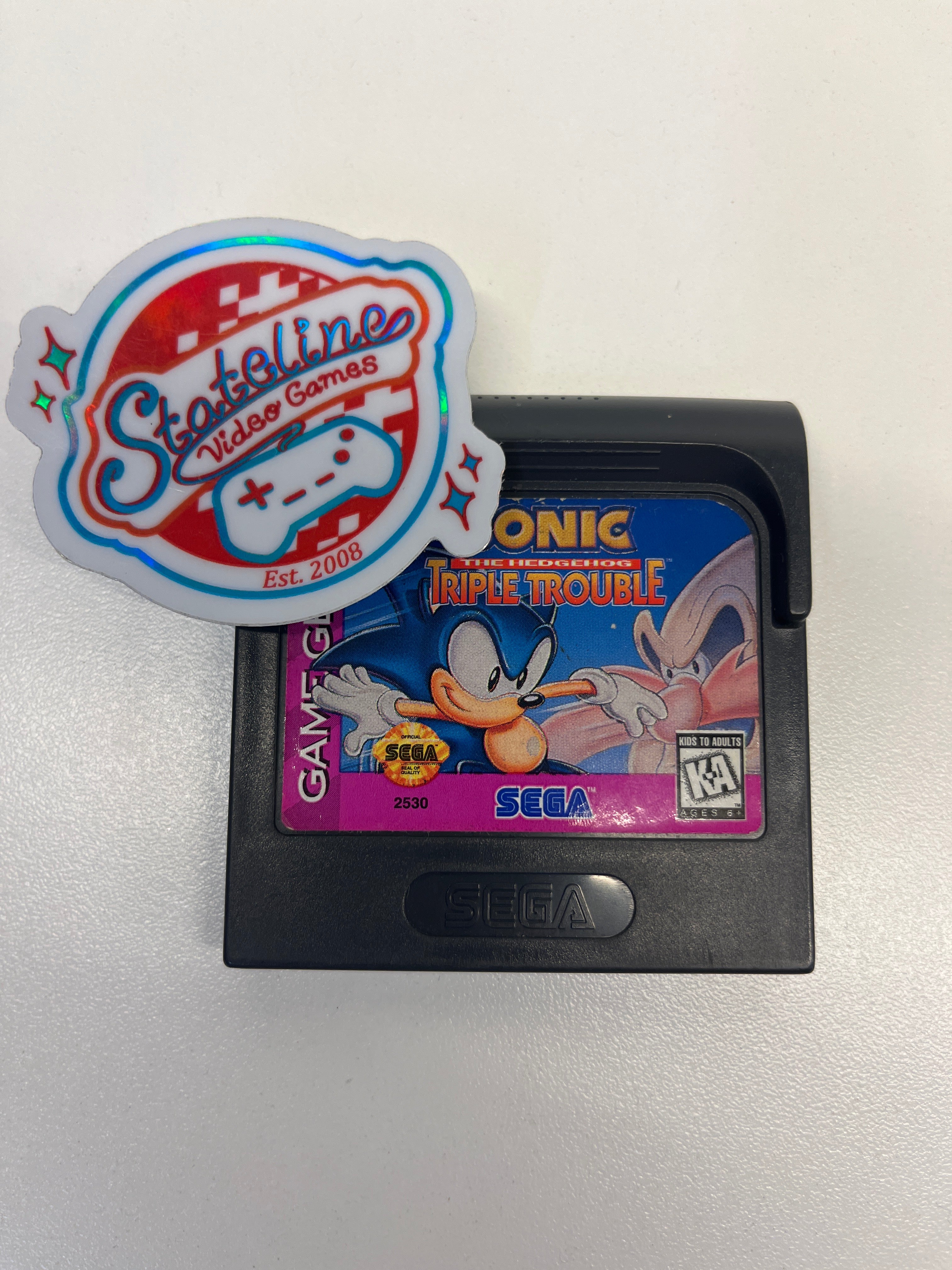 Jeu SEGA Game Gear – Sonic Triple Trouble, Version PAL, En Très Bon état Avec Boîte