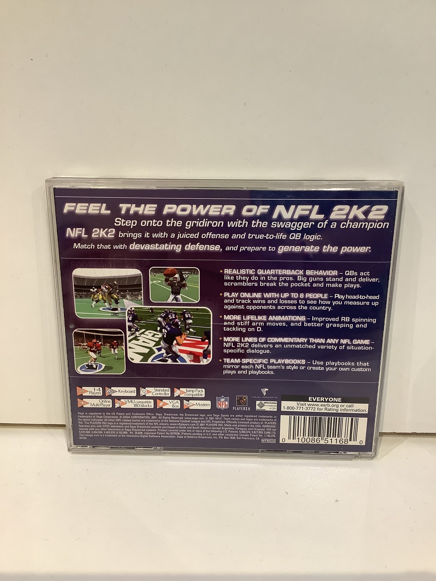 NFL 2K2 - Sega Dreamcast