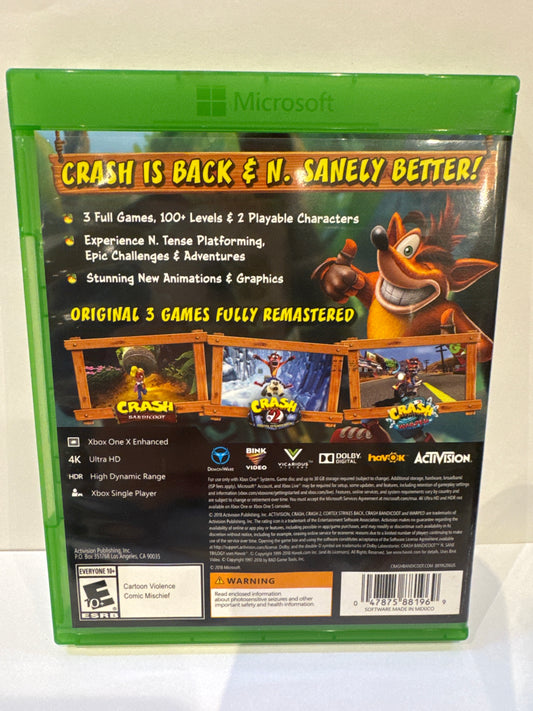 Crash Bandicoot N. Sane Trilogy - Xbox One