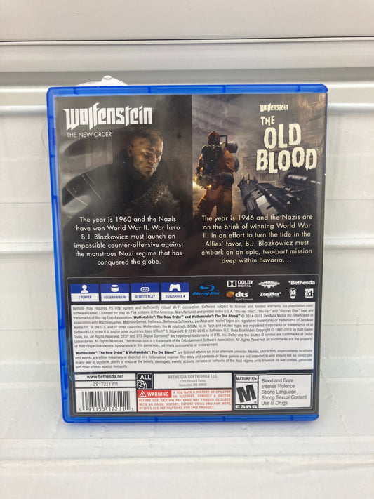 Wolfenstein The New Order and The Old Blood - Playstation 4