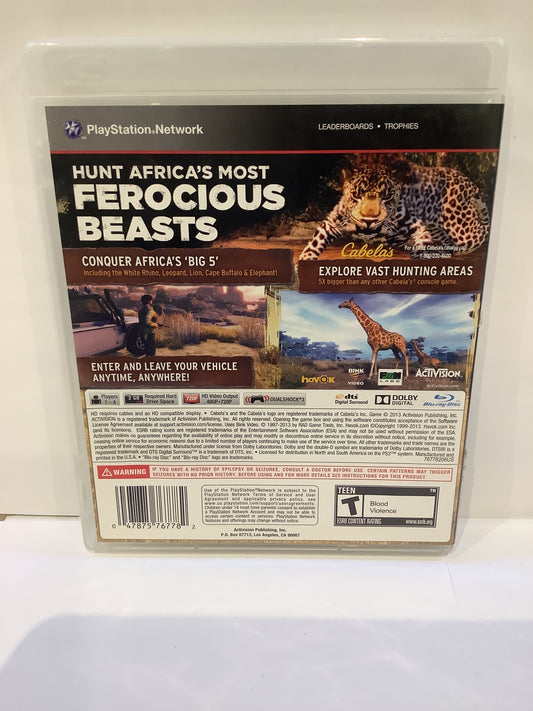 Cabela's African Adventures - Playstation 3