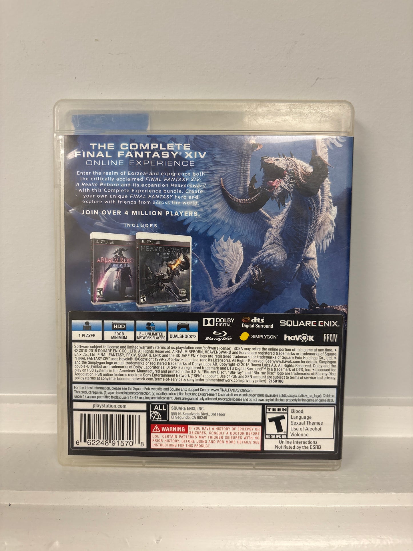 Final Fantasy XIV Online Complete Experience - Playstation 3
