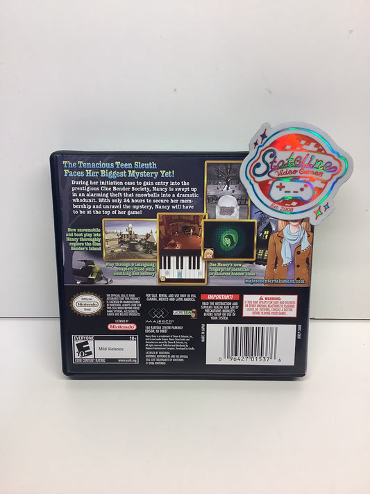 Nancy Drew The Mystery of the Clue Bender Society - Nintendo DS