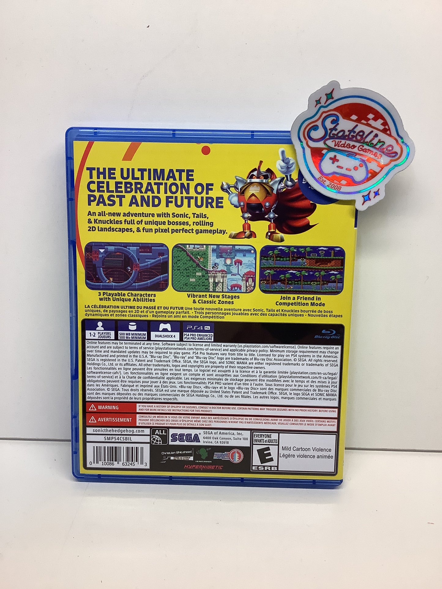 Sonic Mania - Playstation 4