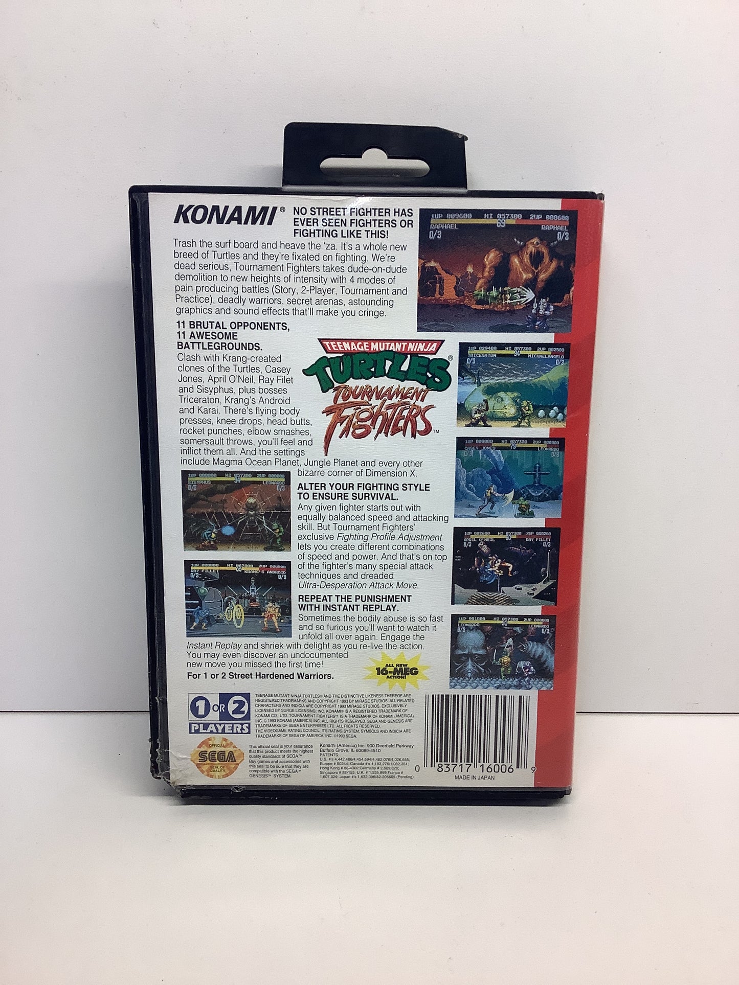 Teenage Mutant Ninja Turtles Tournament Fighters - Sega Genesis