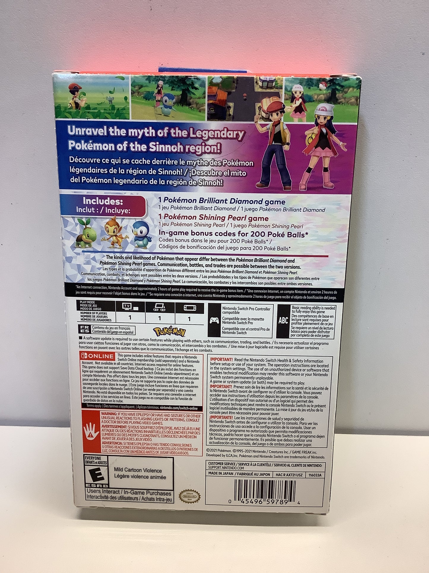 Pokemon Brilliant Diamond & Shining Pearl Double Pack - Nintendo Switch