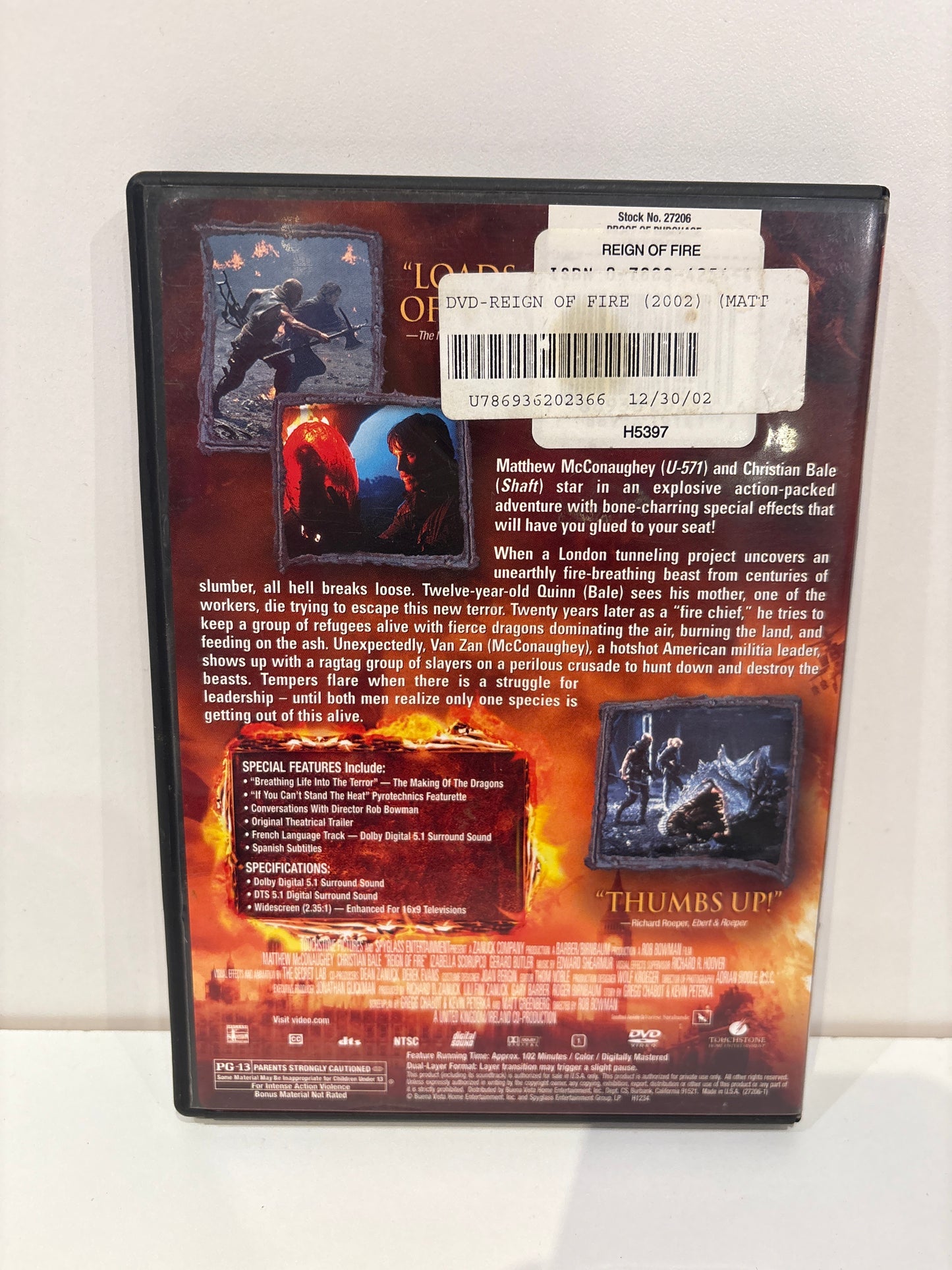Reign of Fire - DVD