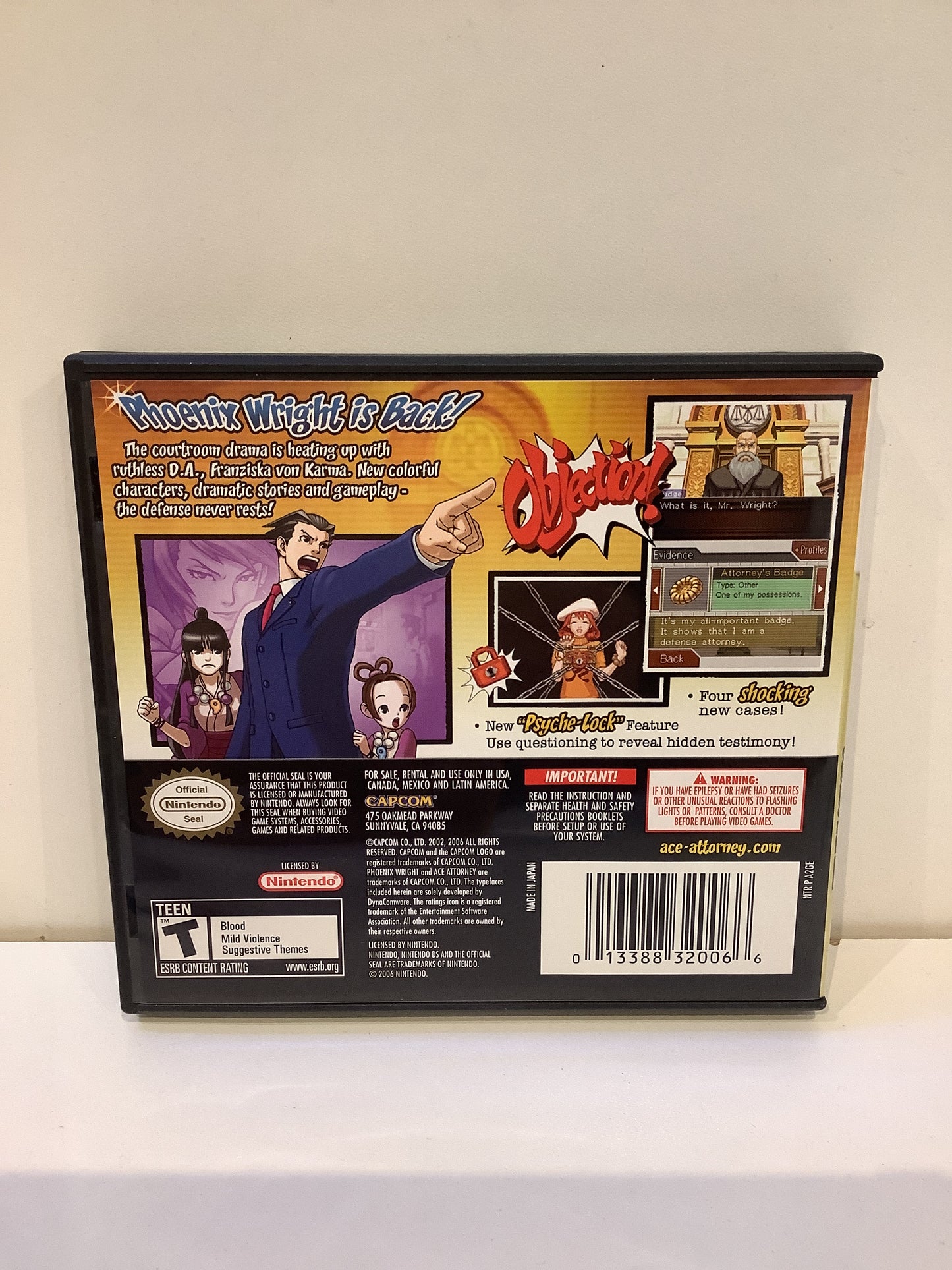 Phoenix Wright: Ace Attorney Justice For All - Nintendo DS