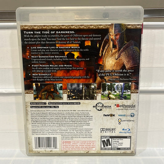 Elder Scrolls IV Oblivion - Playstation 3