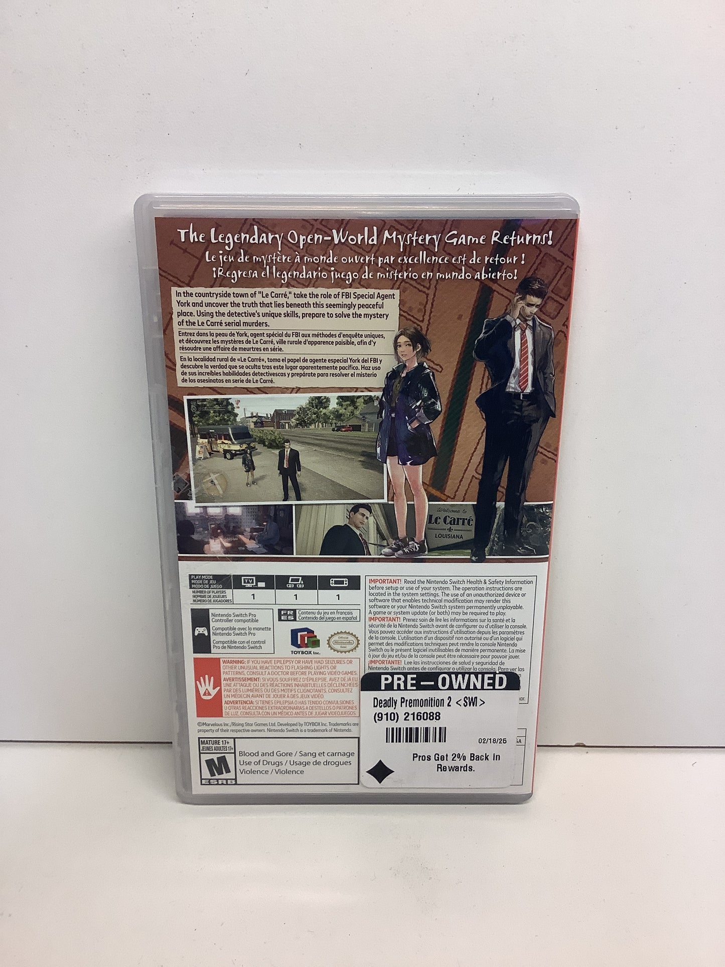 Deadly Premonition 2: A Blessing in Disguise - Nintendo Switch