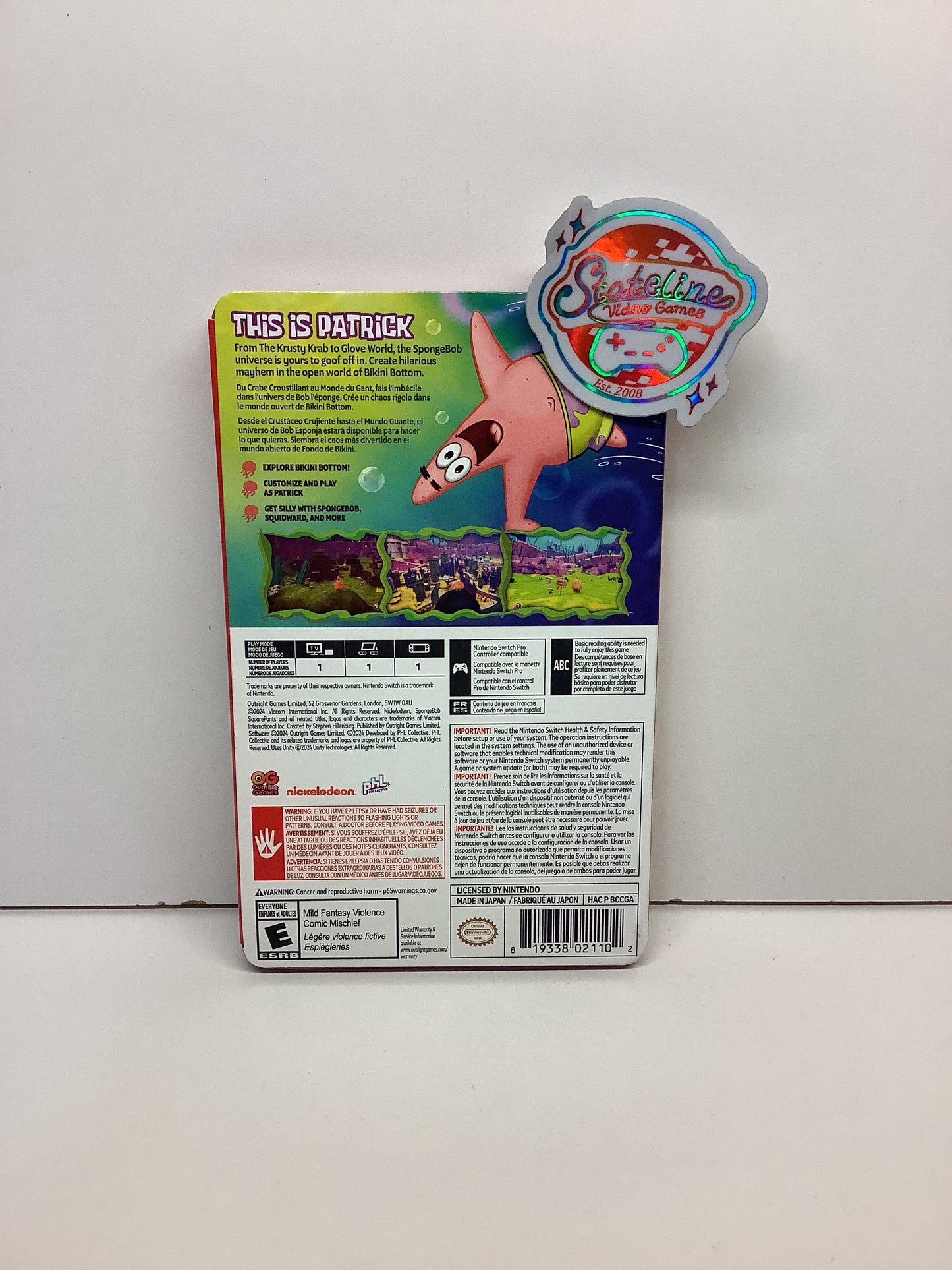Spongebob SquarePants: The Patrick Star Game - Nintendo Switch