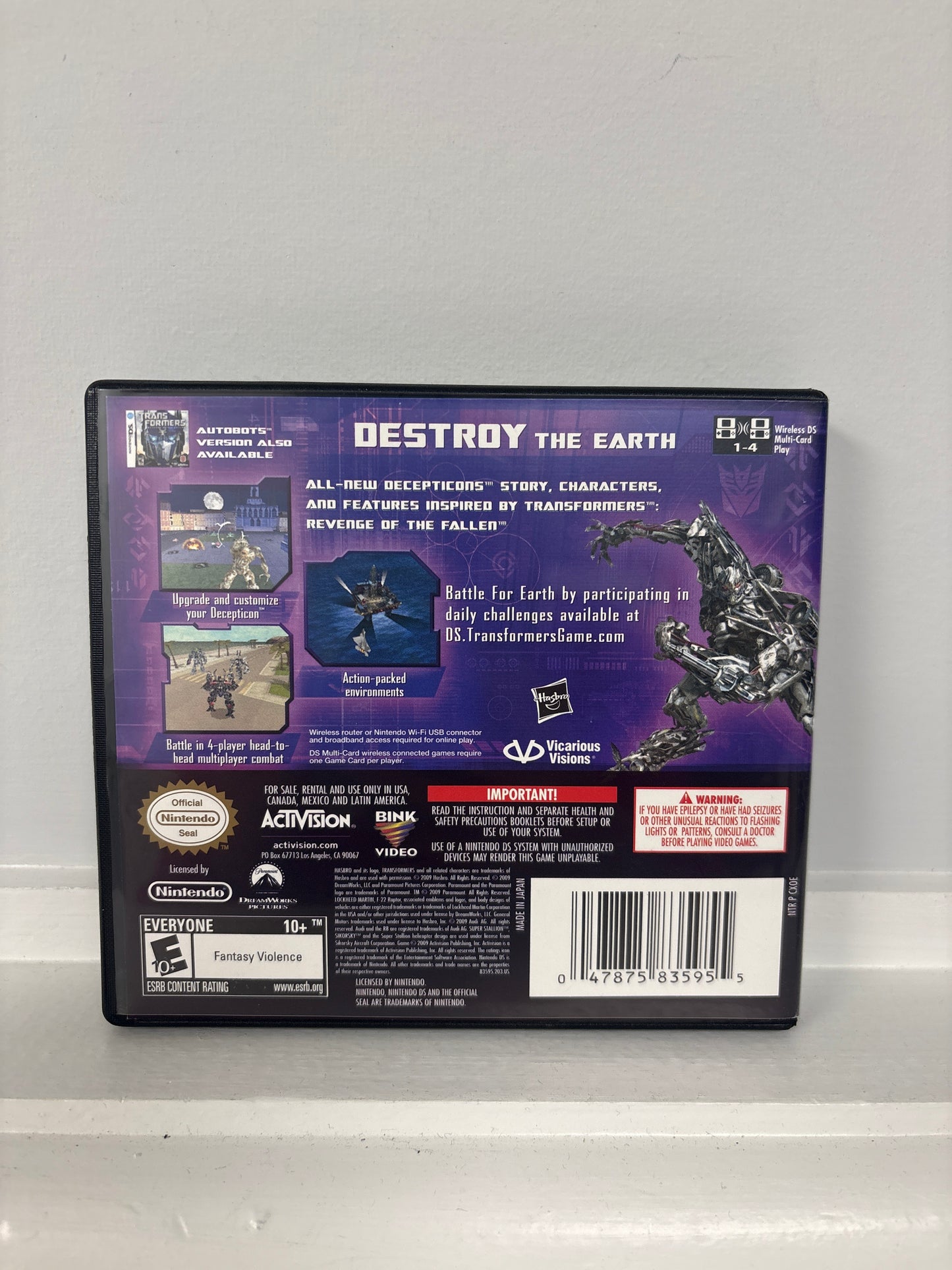 Transformers: Revenge of the Fallen Decepticons - Nintendo DS