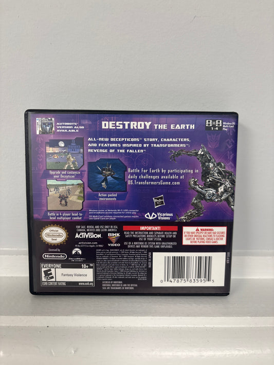 Transformers: Revenge of the Fallen Decepticons - Nintendo DS