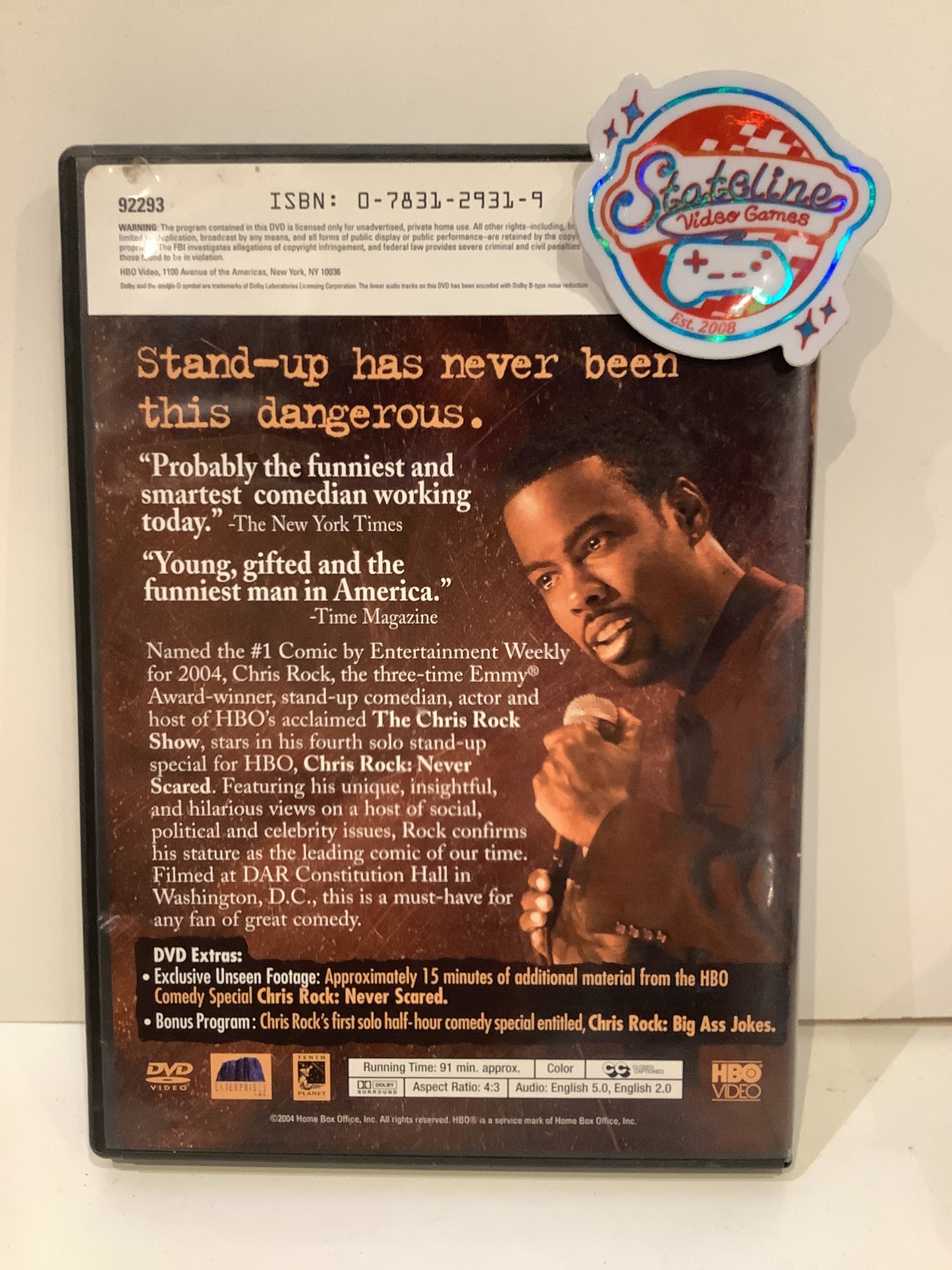 Chris Rock: Never Scared - DVD