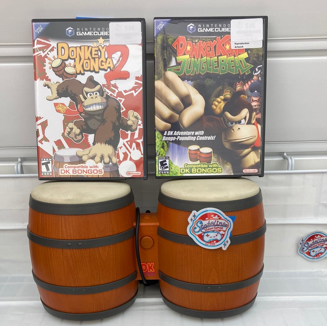 Donkey Konga w/ Bongo Gamecube – Stateline Video Games