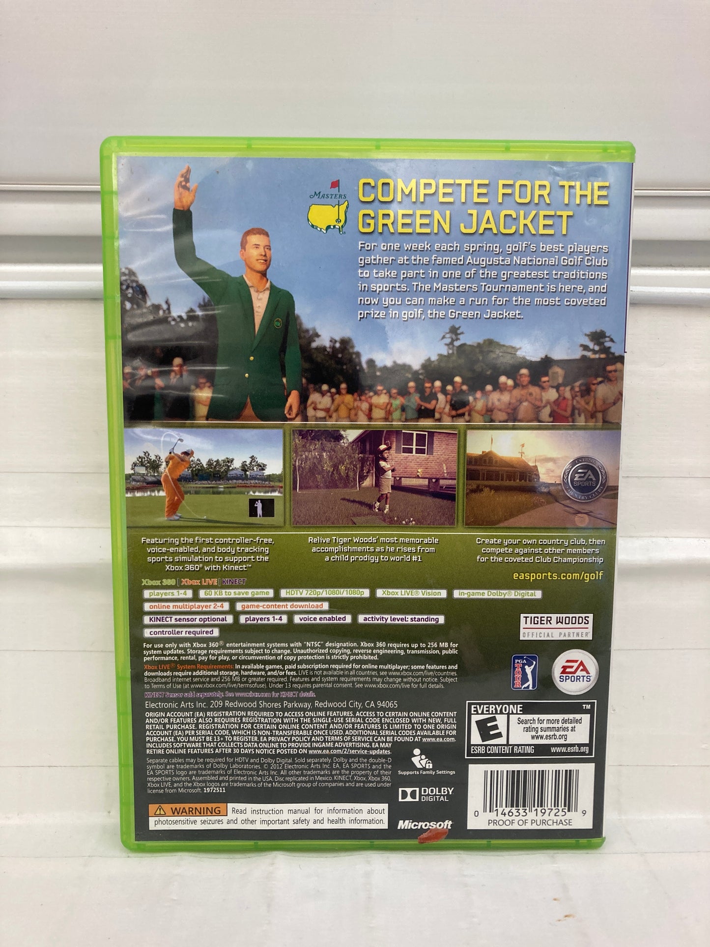Tiger Woods PGA Tour 13 Masters Collector's Edition - Xbox 360