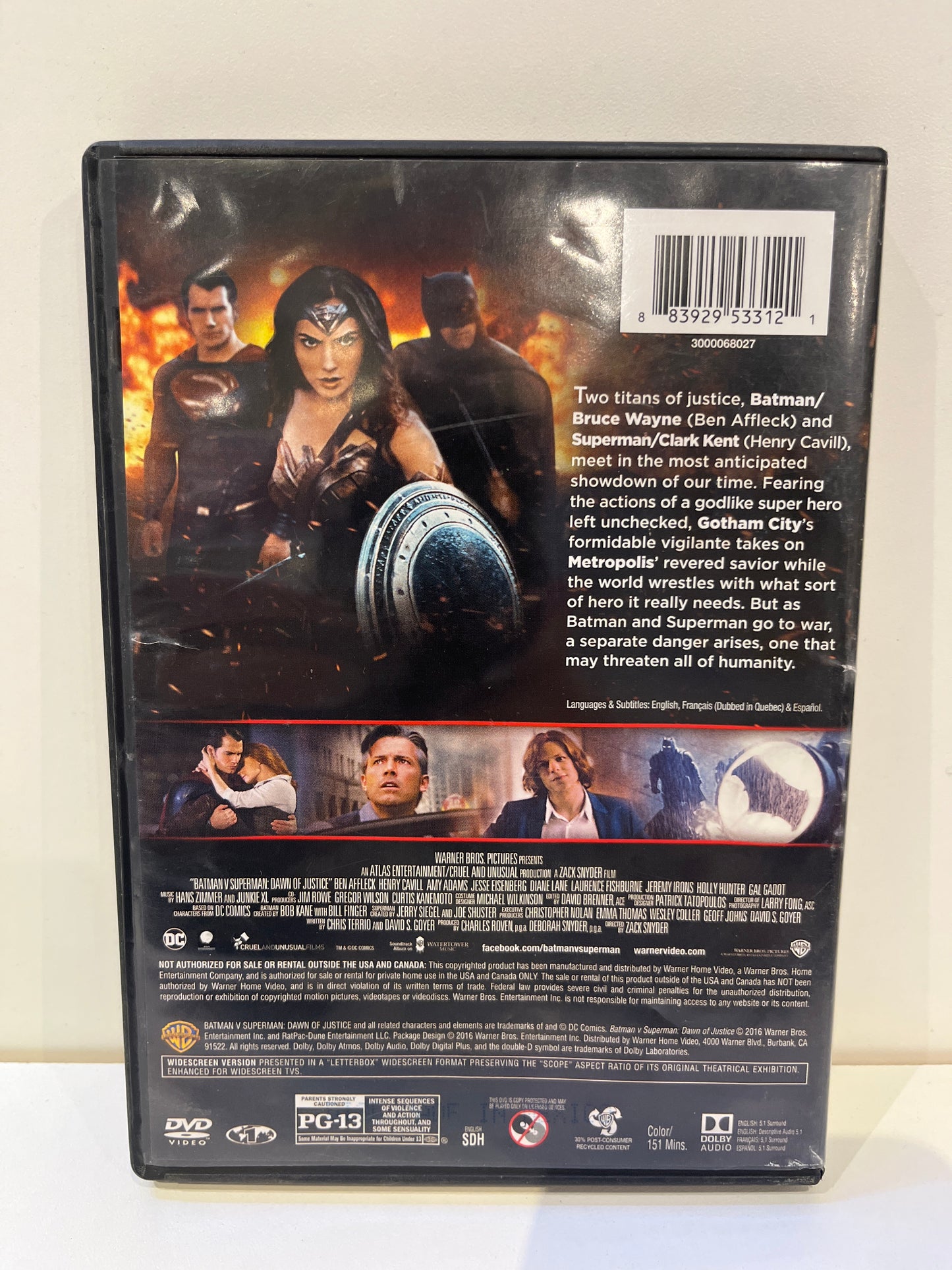 Batman v. Superman: Dawn of Justice - DVD