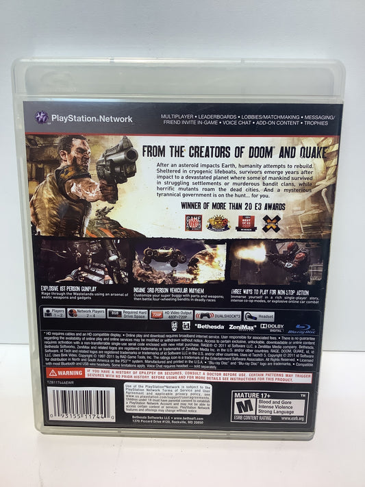 Rage Anarchy Edition - Playstation 3