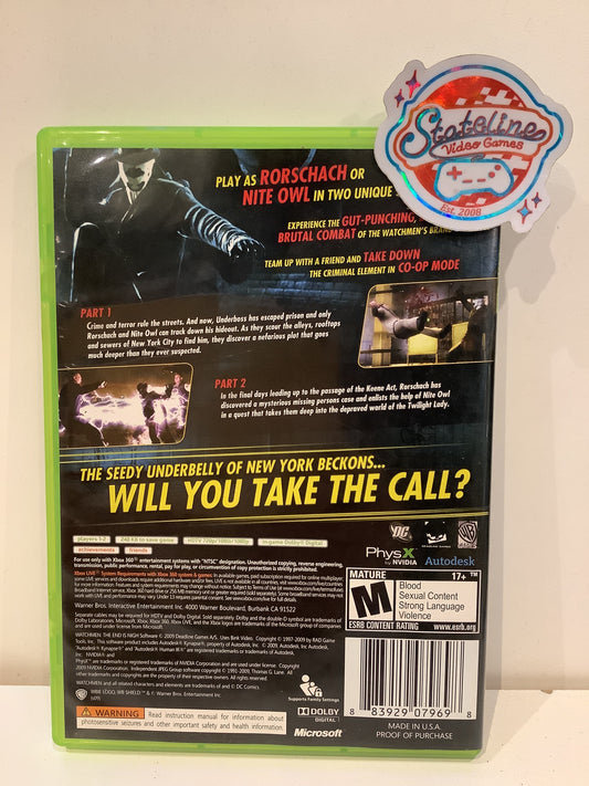 Watchmen The End is Nigh Parts 1 & 2 - Xbox 360
