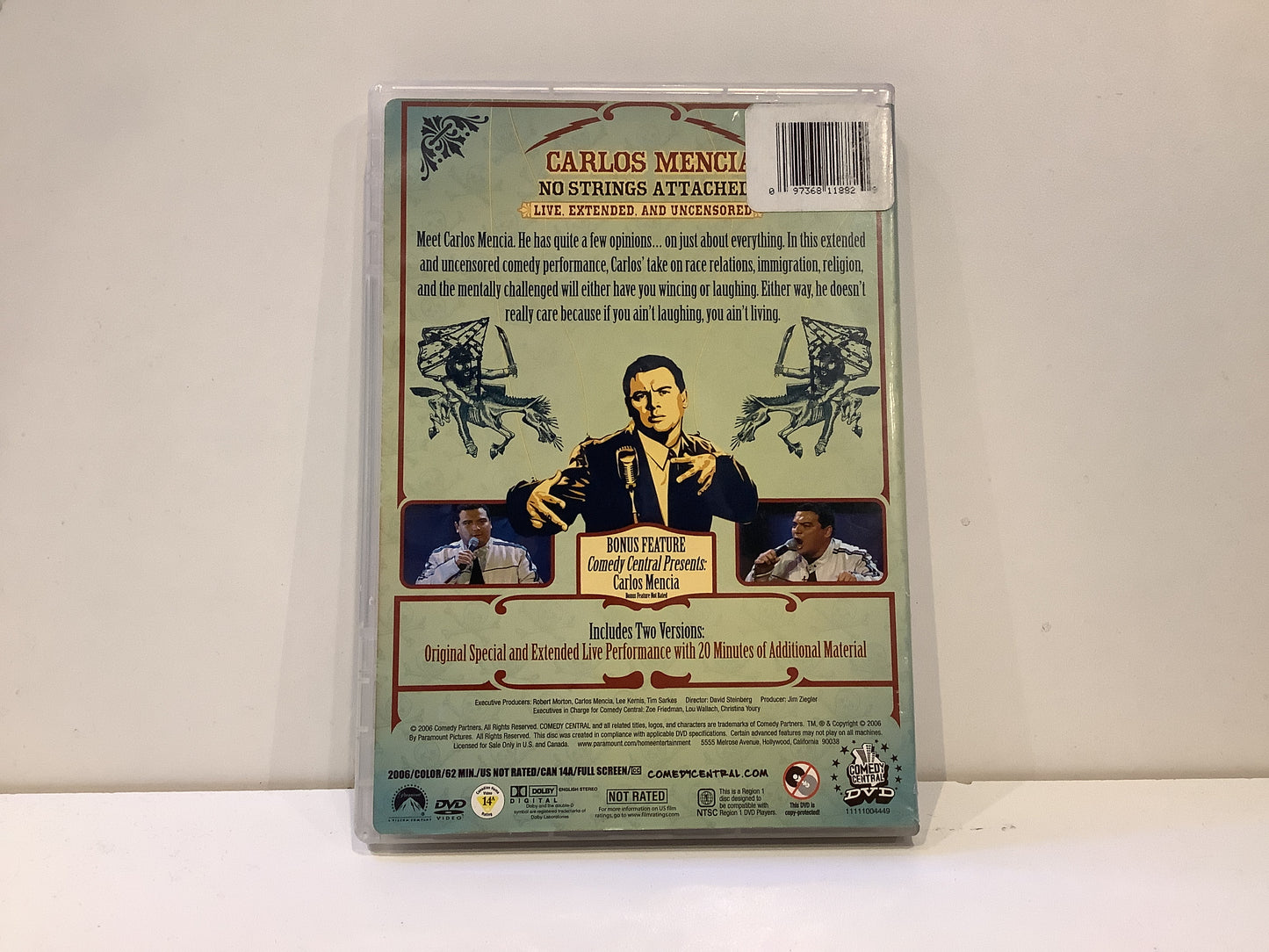 Carlos Mencia: No Strings Attached - DVD