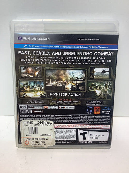 Heavy Fire: Afghanistan - Playstation 3