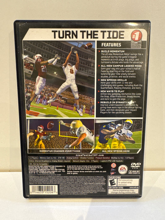 NCAA Football 2007 - Playstation 2