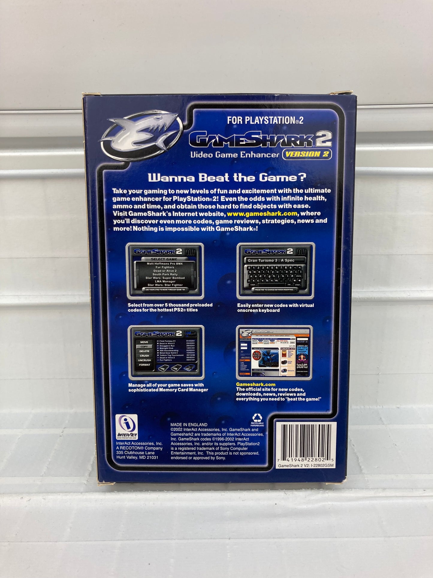 Gameshark 2 Version 2 - Playstation