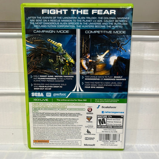 Aliens Colonial Marines - Xbox 360