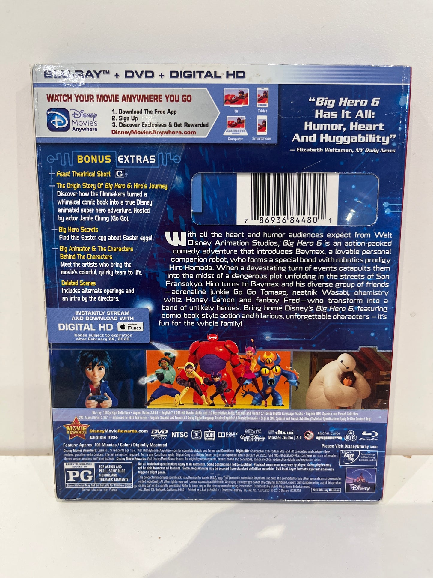 Big Hero 6 - Blu-Ray