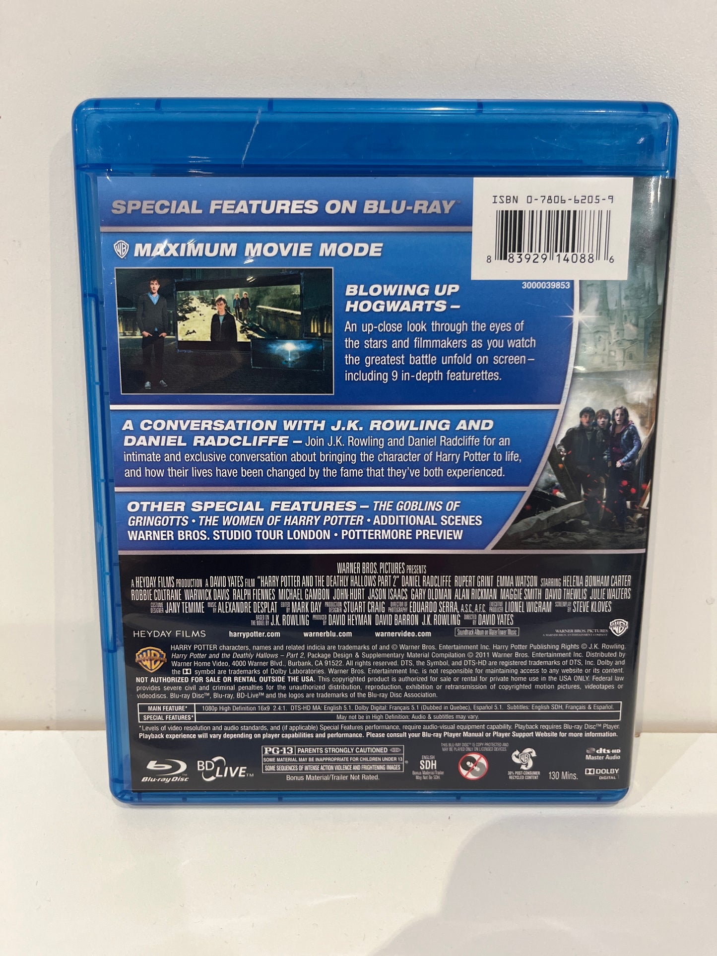 Harry Potter and the Deathly Hallows: Part 2 - Blu-Ray