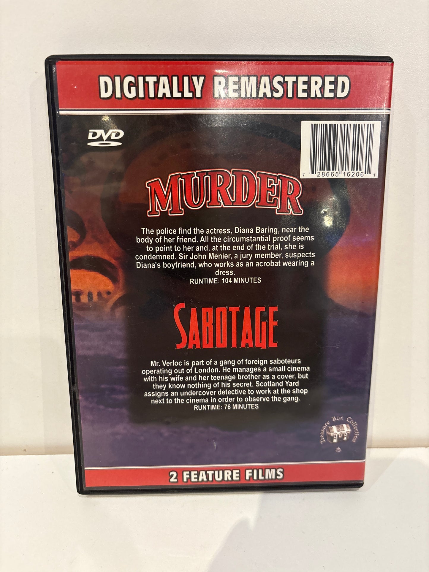 Alfred Hitchcock: Murder / Sabotage - DVD