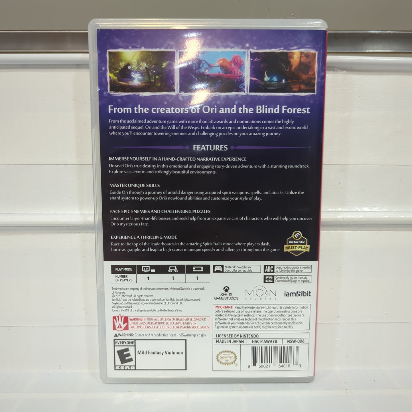 Ori and the Will of the Wisps - Nintendo Switch