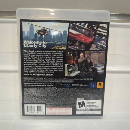Grand Theft Auto IV - Playstation 3