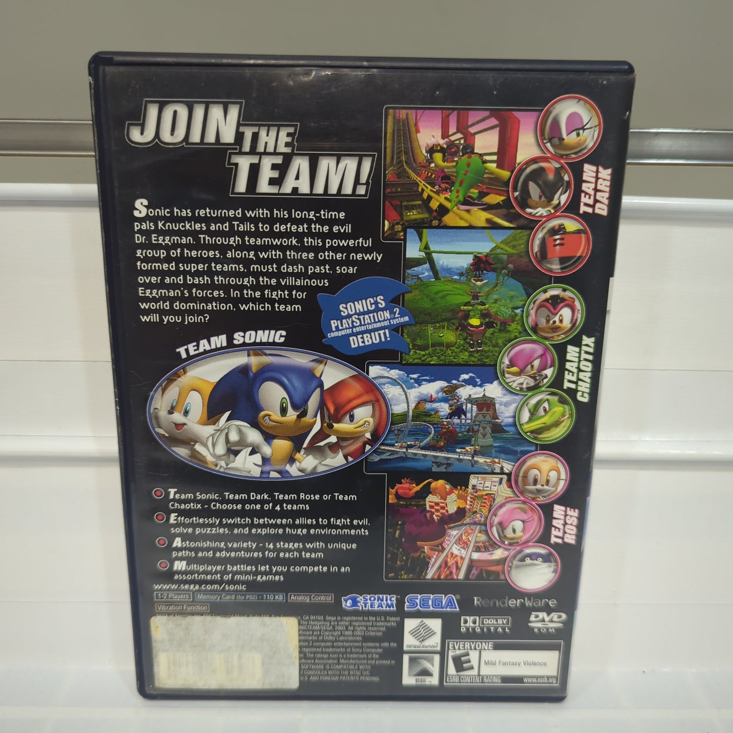 Sonic Heroes - Playstation 2