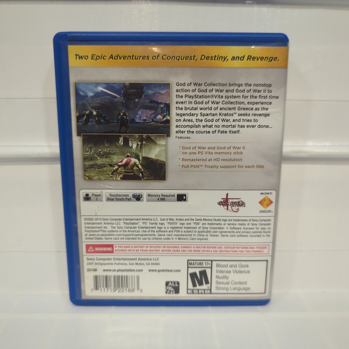 God of War Collection - Playstation Vita