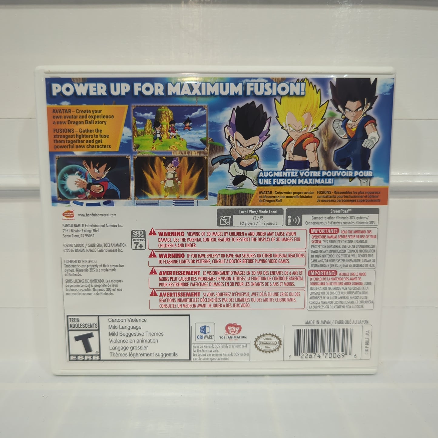 Dragon Ball Fusions - Nintendo 3DS