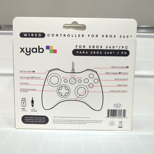 Aftermarket Wired Xbox 360 Controller - Xbox 360