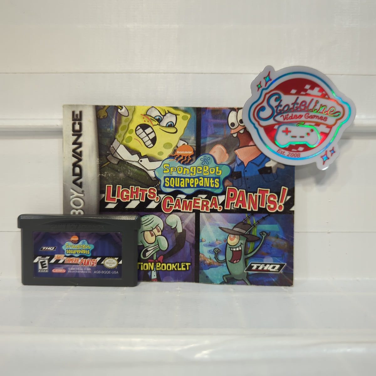 SpongeBob SquarePants Lights Camera Pants - GameBoy Advance