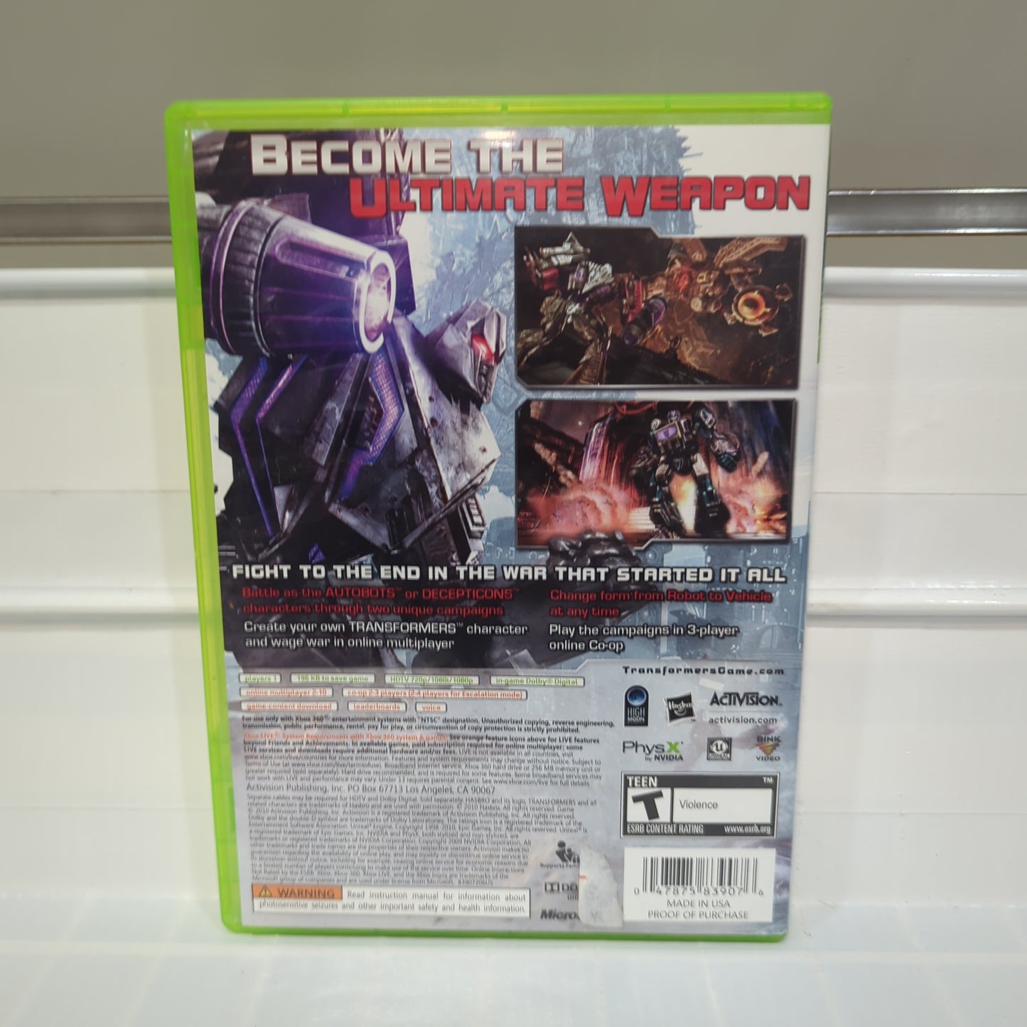 Transformers: War for Cybertron - Xbox 360