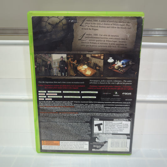 Sherlock Holmes Versus Jack the Ripper - Xbox 360