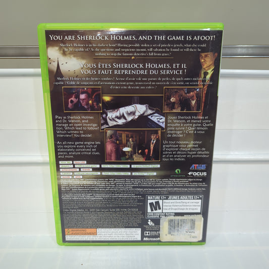 Testament Of Sherlock Holmes - Xbox 360