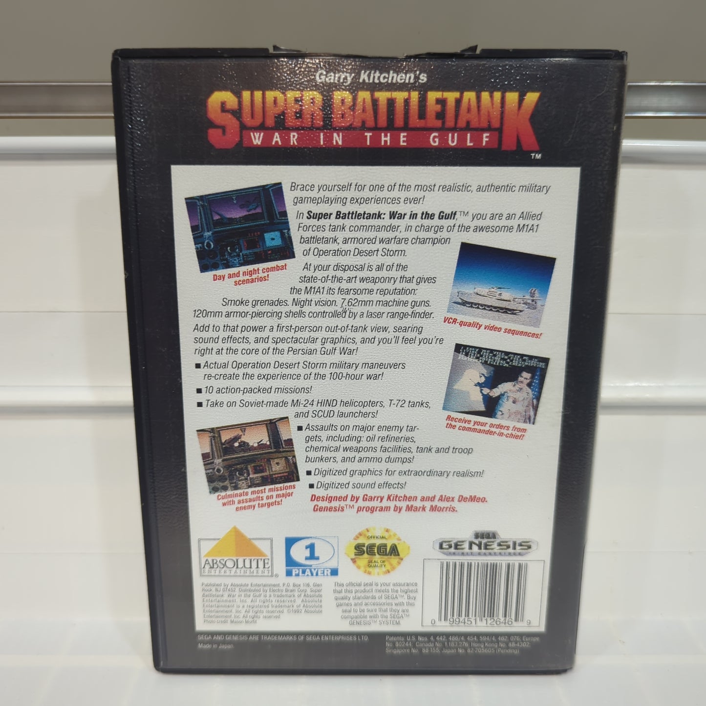 Super Battletank War in the Gulf - Sega Genesis