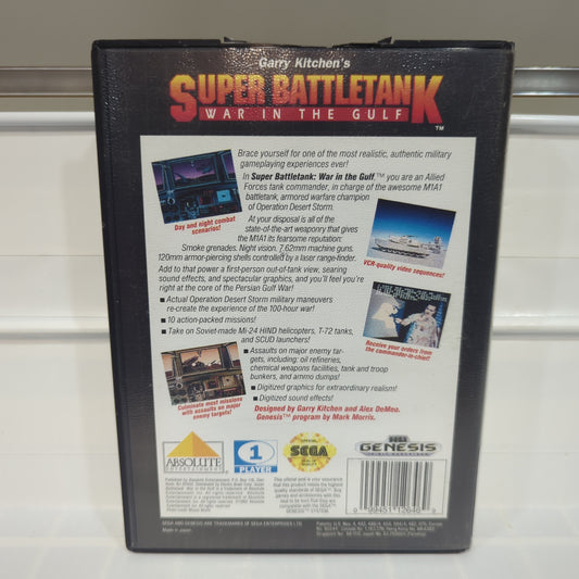 Super Battletank War in the Gulf - Sega Genesis